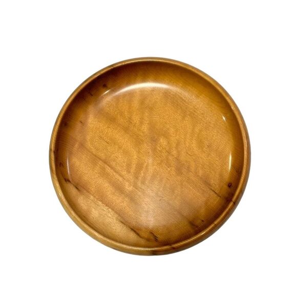 Rare Vintage Myrtle Wood Pedestal Bowl - Picture 3 of 8